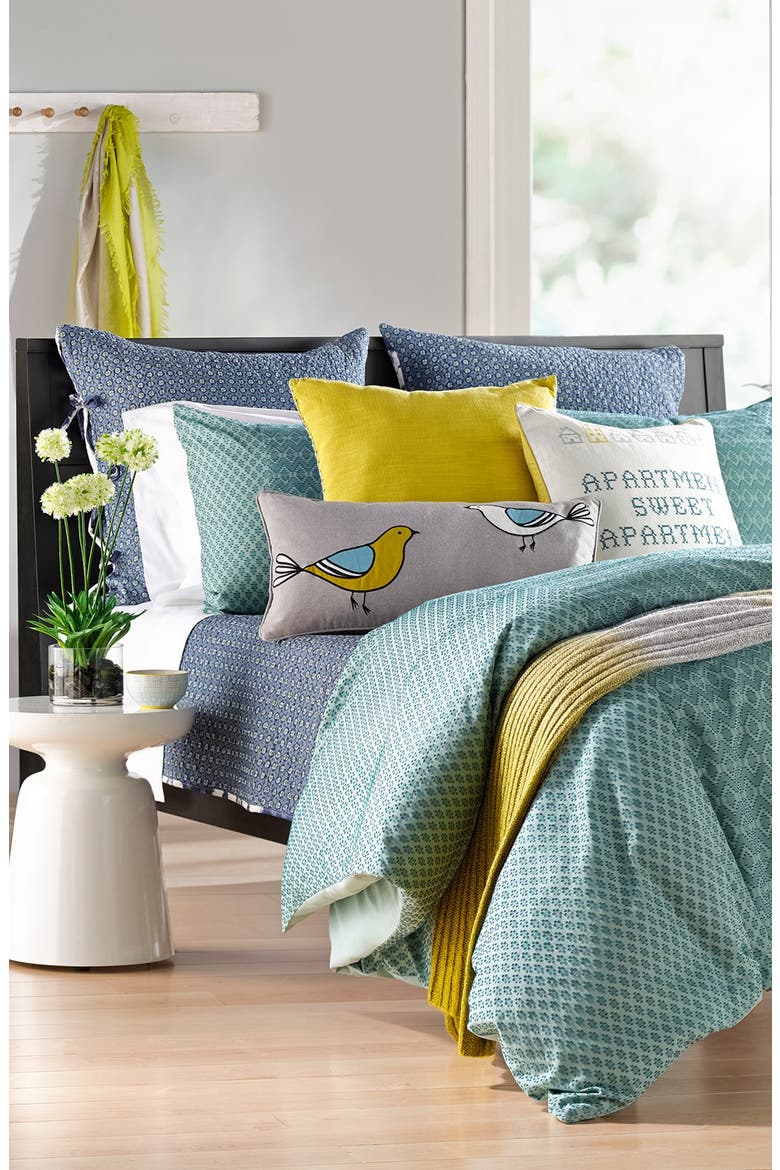 'Sweet Apartment' Embroidered Accent Pillow, Alternate, color, CREAM TURTLEDOVE MULTI