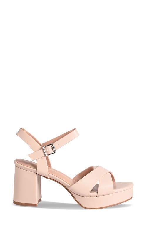 Touch Ups Toby Ankle Strap Platform Sandal In Pink