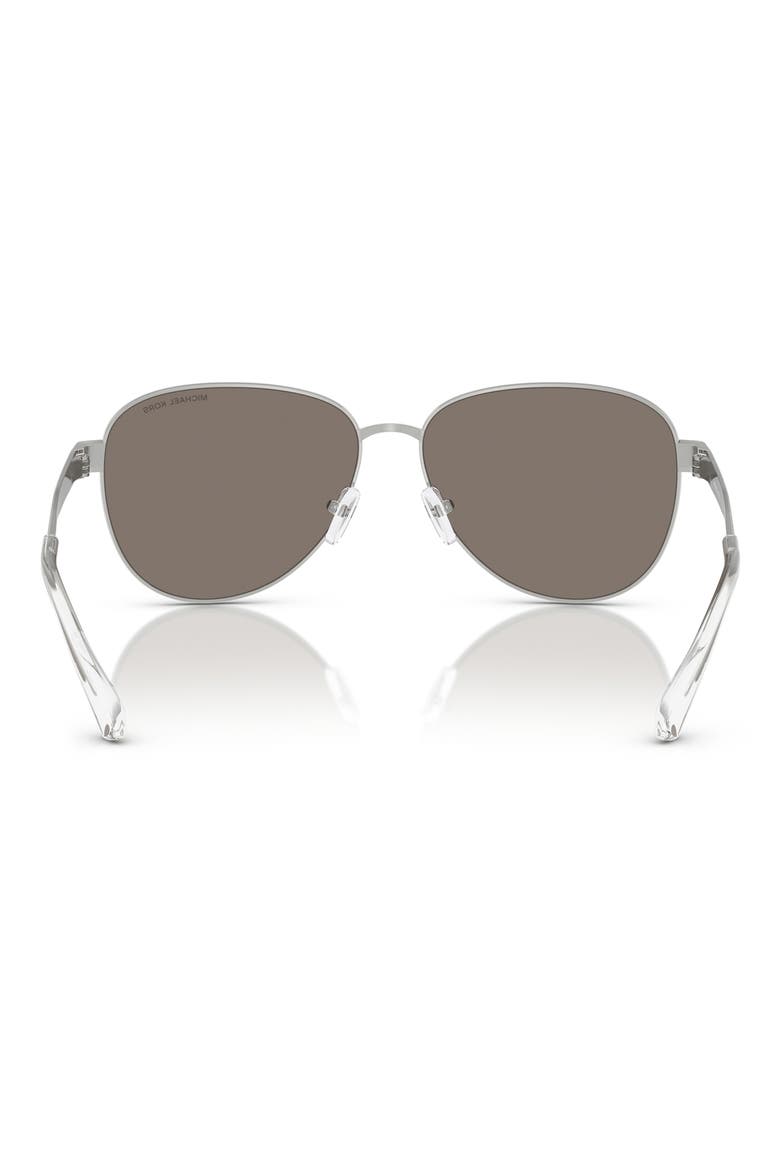 59mm Pilot Sunglasses, Alternate, color, SILVER