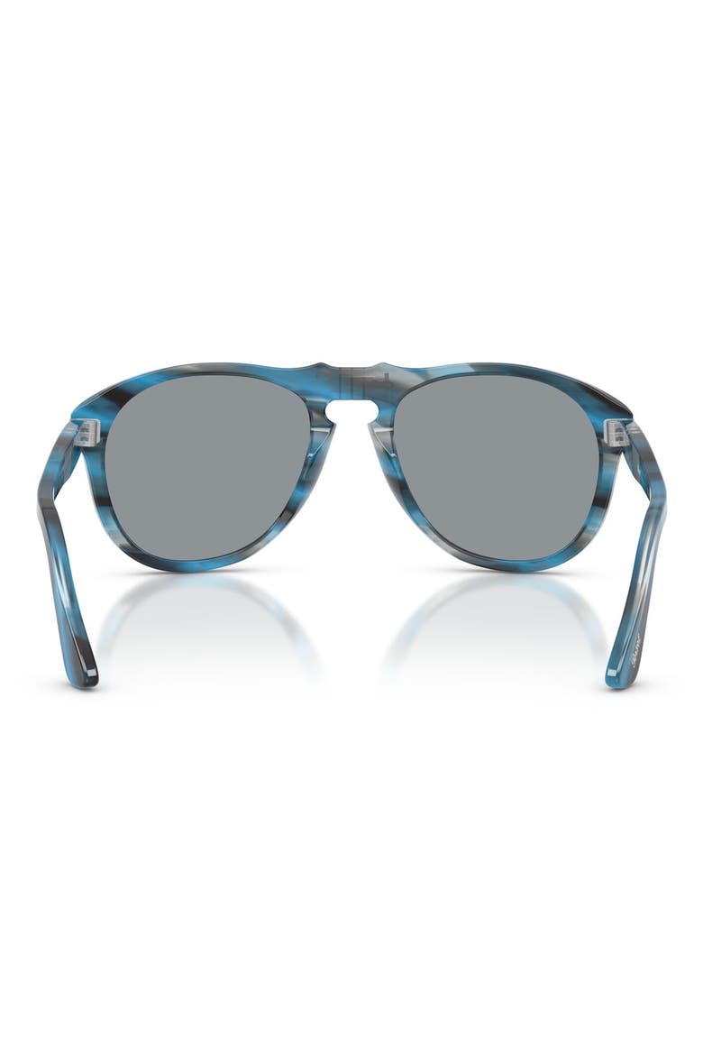 54mm Pilot Sunglasses, Alternate, color, STRIPED BLUE AND GREY / GREY