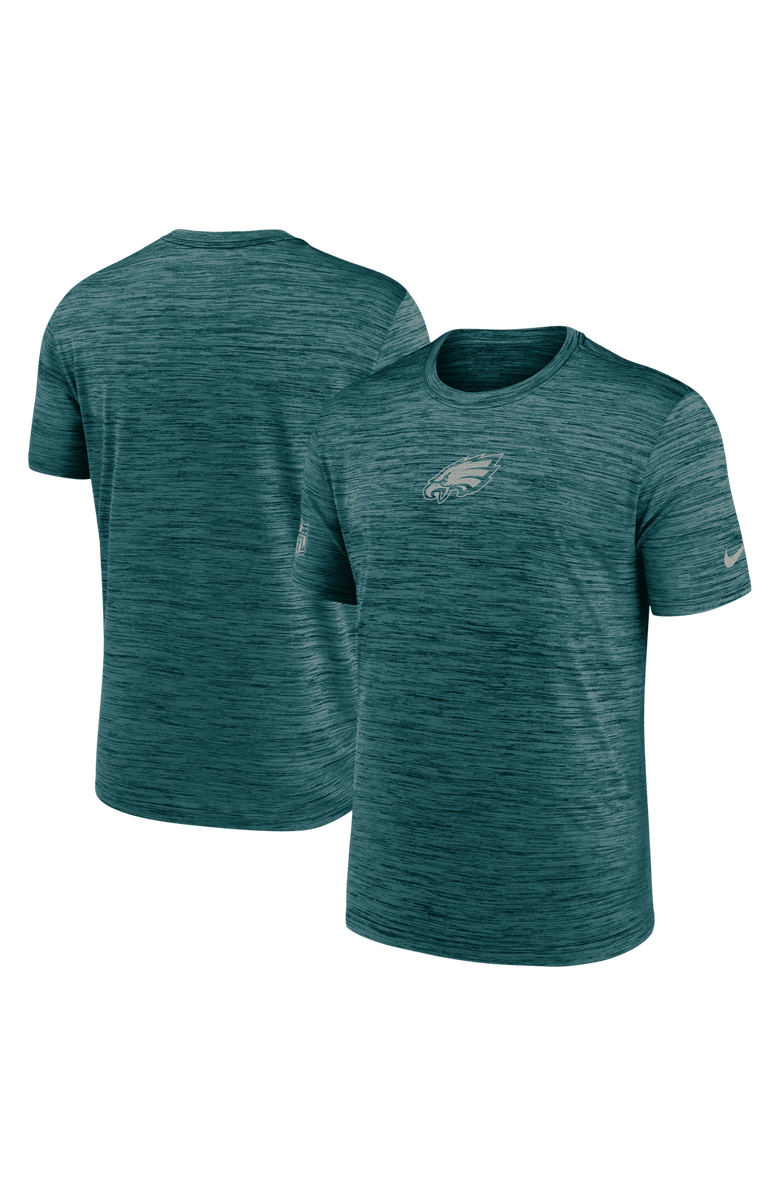 Nike Men's Nike Midnight Green Philadelphia Eagles Big & Tall Sideline Velocity Performance T-Shirt, Main, color, Green