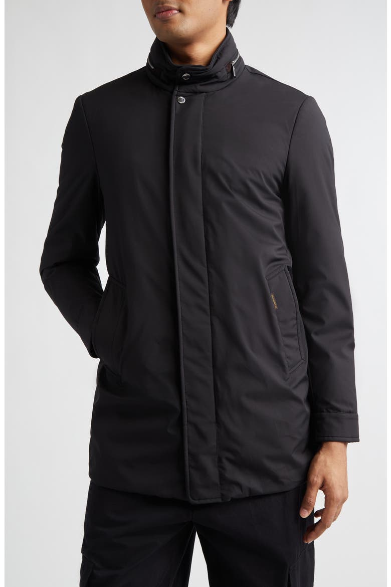 Bracci Waterproof Down Overcoat, Main, color, NERO