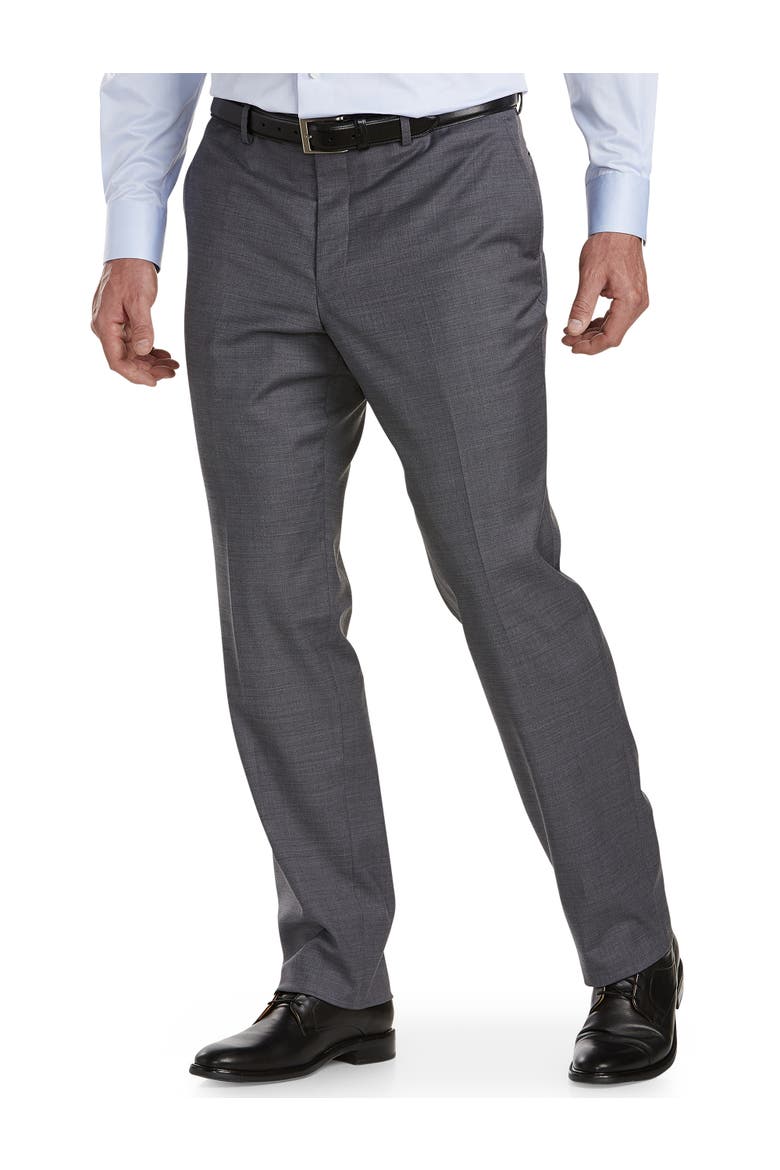 Big & Tall Stretch Dress Pants, Alternate, color, GREY