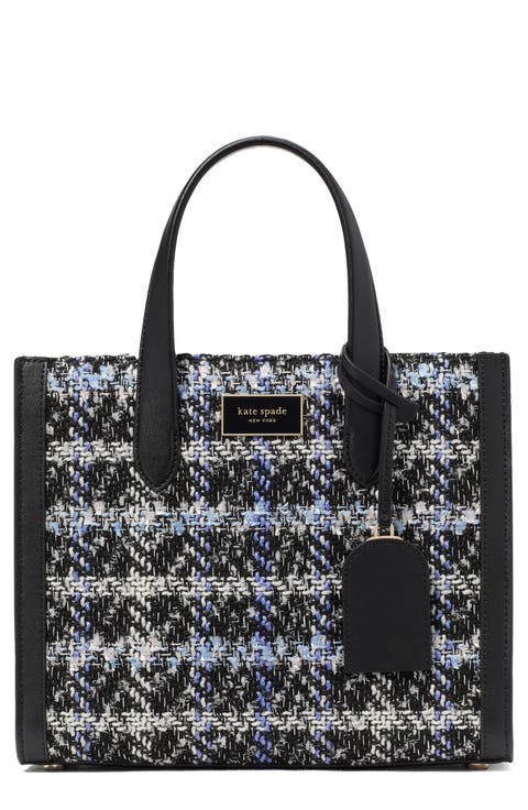 small manhattan plaid tweed tote
