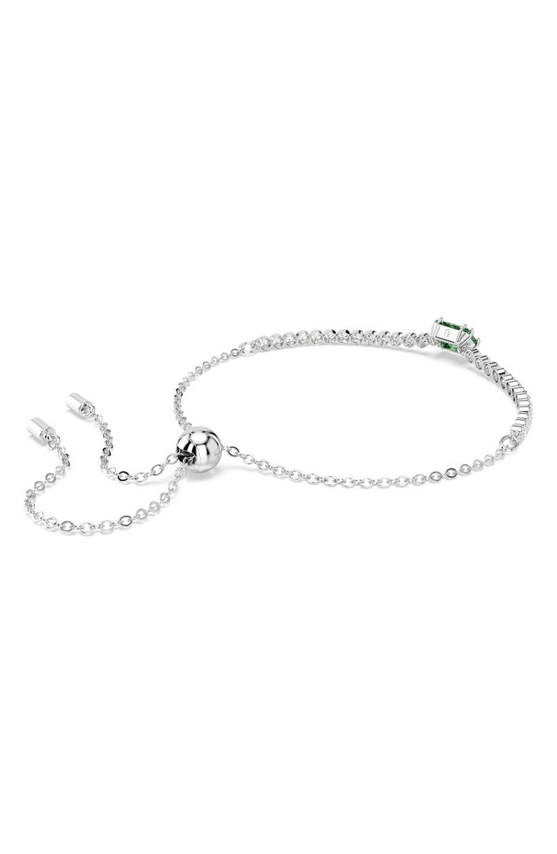 Swarovski Matrix Slider Bracelet, Alternate, color, Green