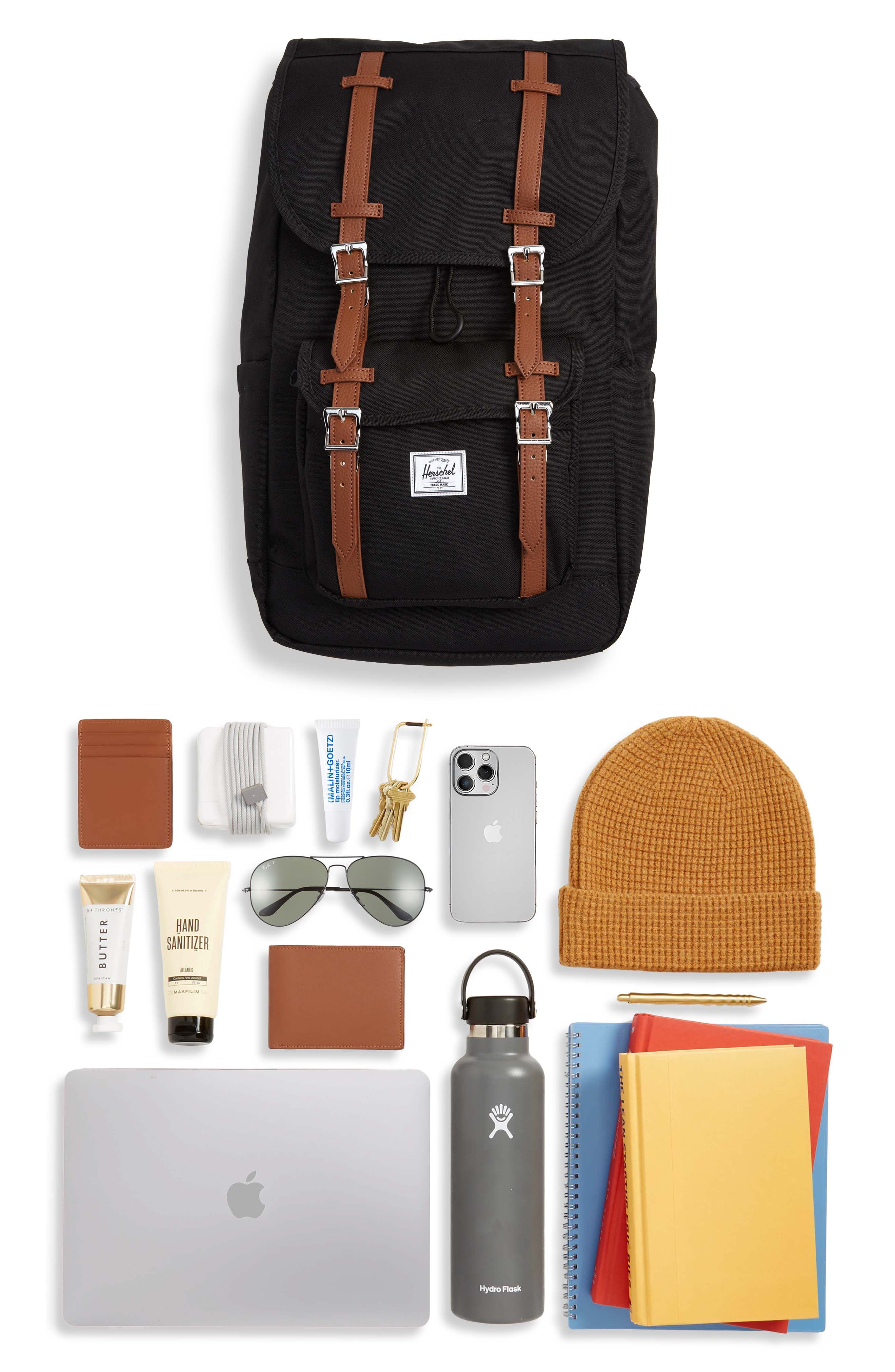 Little America Backpack, Alternate, color, BLACK
