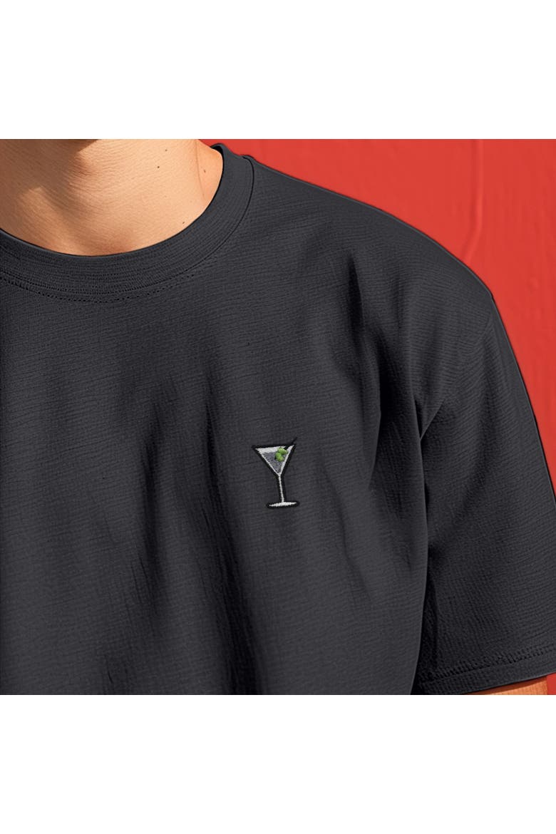 Mens Martini Midweight Garment Dye Tee, Alternate, color, Black