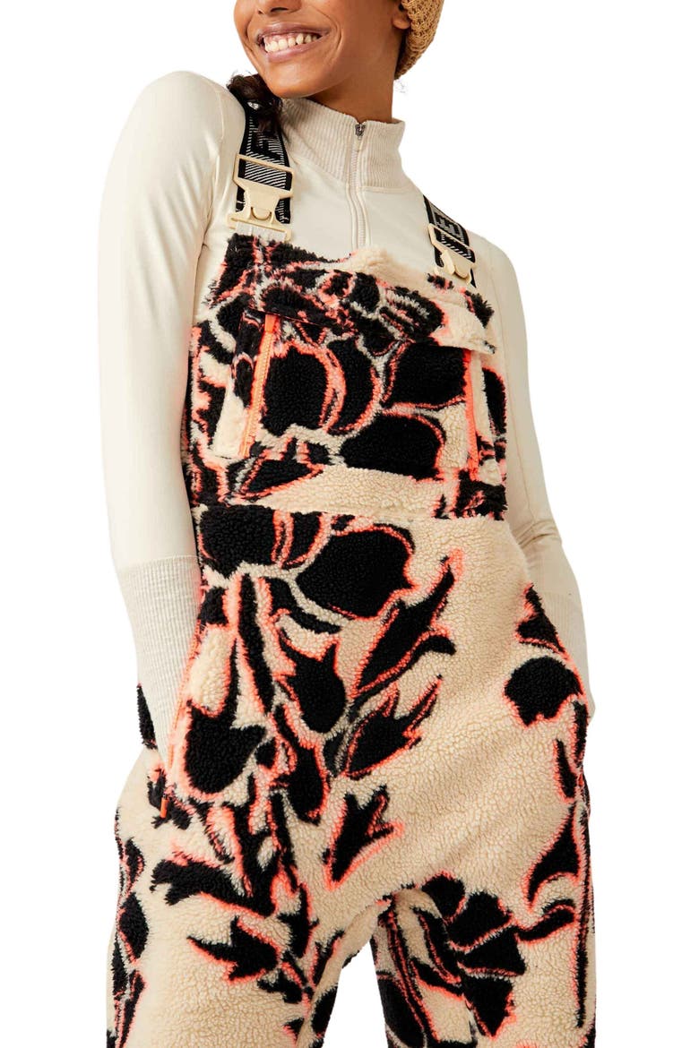 FP Movement Hit the Slopes Fleece Overalls, Alternate, color, MAGNOLIA COMBO