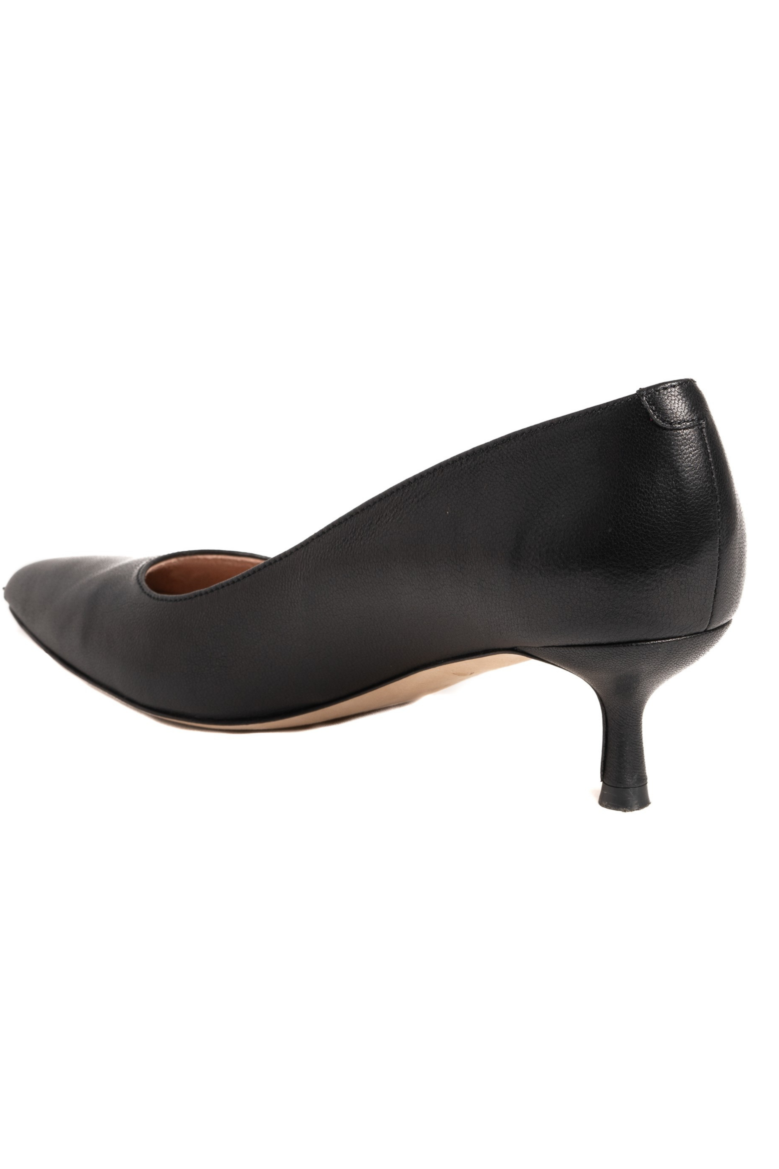 Kitten Heel Pump, Alternate, color, Black Leather
