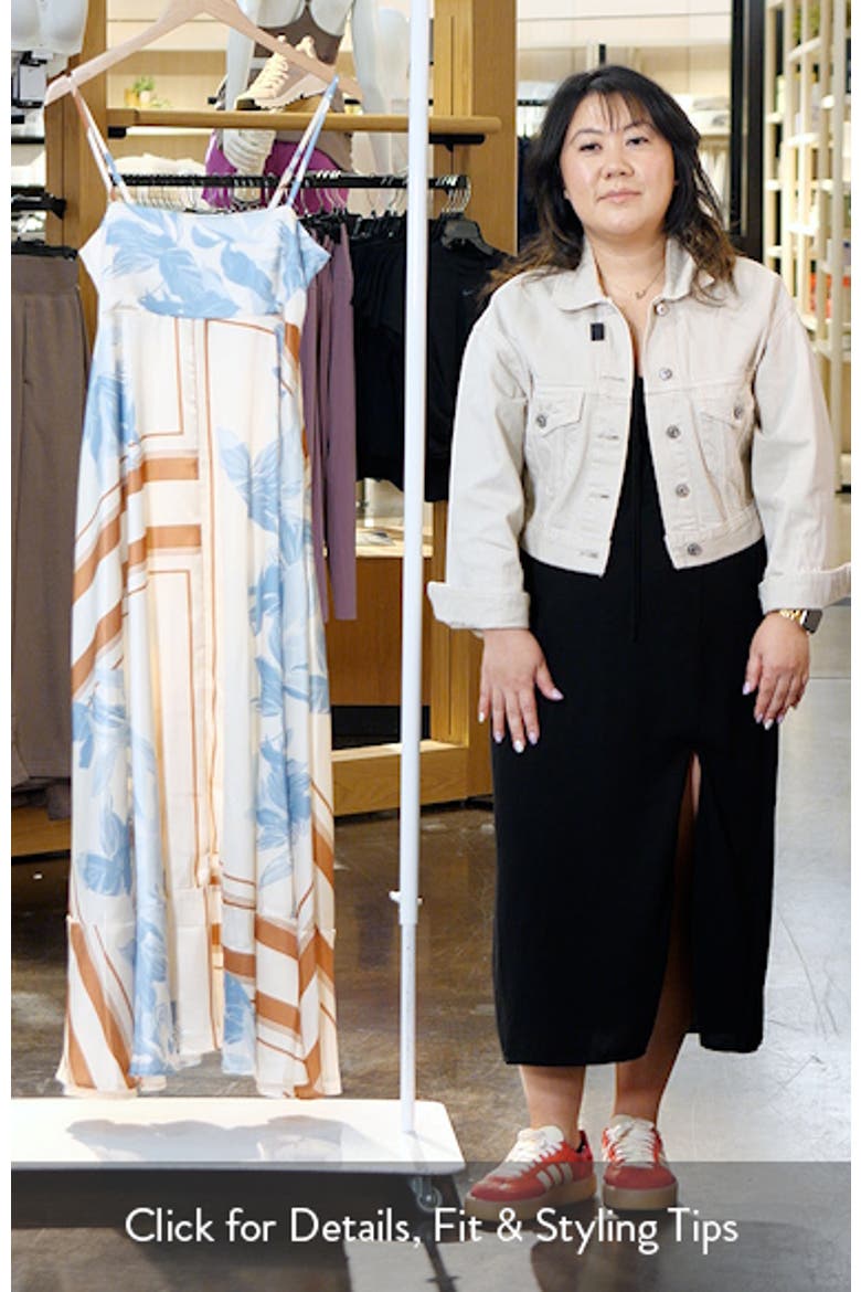 Eleanor Scarf Print Maxi Dress video