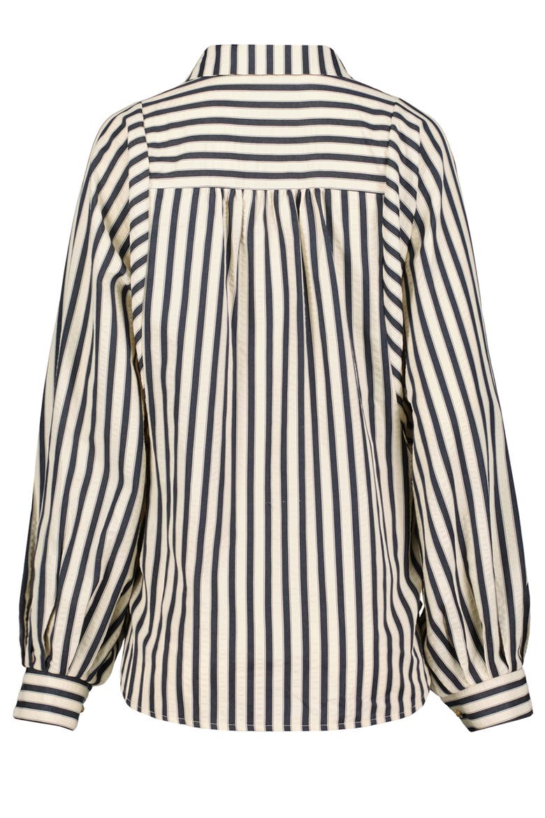 Aly Dolman Sleeve Striped Top, Alternate, color, Navy Stripe