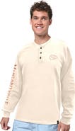 Margaritaville Men's Margaritaville Cream Kansas City Chiefs Five O'Clock Henley Long Sleeve T-Shirt