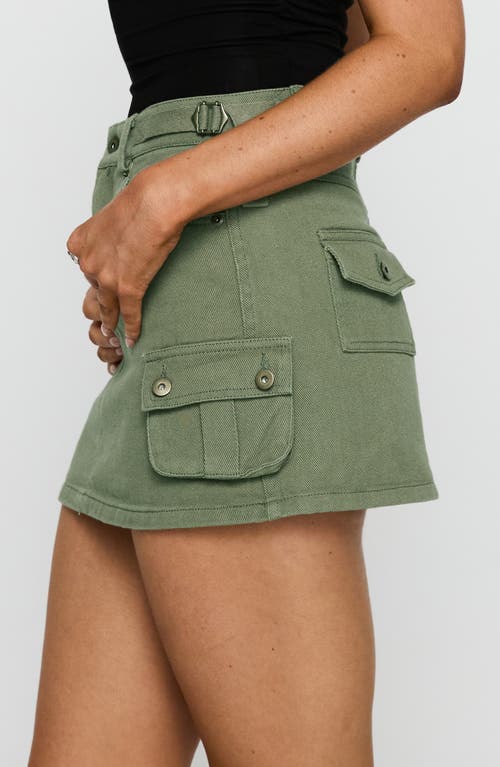 Princess Polly Peterson Cargo Miniskirt In Khaki