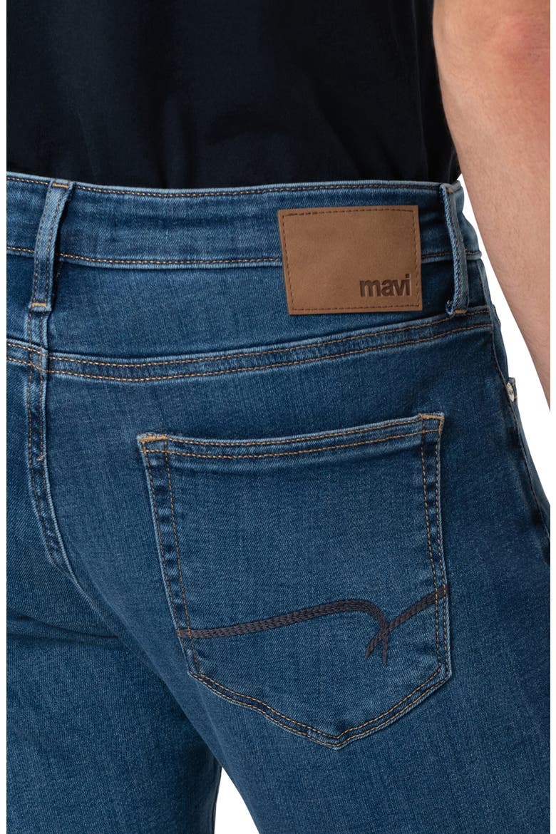 Marcus Slim Straight Leg Jeans, Alternate, color, DARK BRUSHED FEATHER BLUE