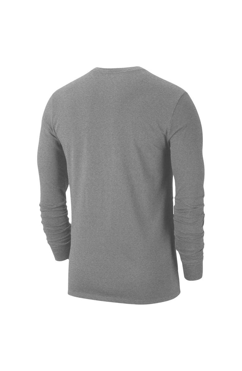 Nike Men's Nike  Heather Gray Washington State Cougars Changeover Long Sleeve T-Shirt, Alternate, color, 