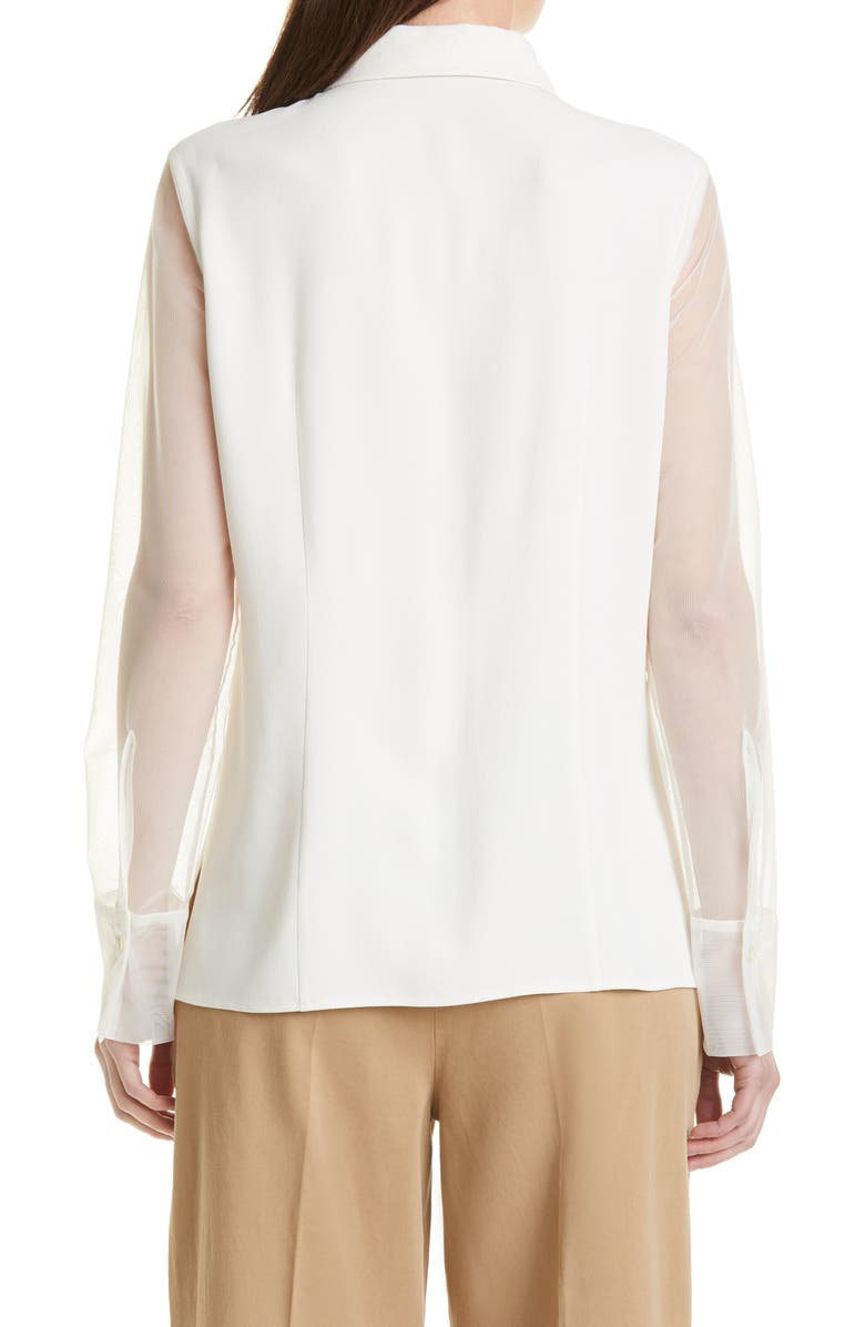 BOSS Bremmy Sheer Sleeve Blouse, Alternate, color, 