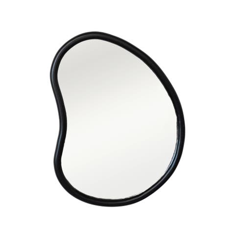 Oblong Mango Wood Framed Wall Mirror