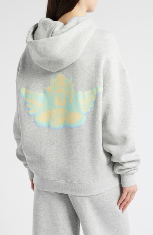 Boys Lie Better Half Racer Hoodie In Grey