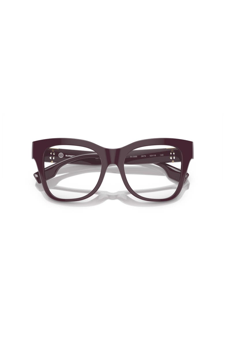 52mm Square optical glasses, Alternate, color, Red