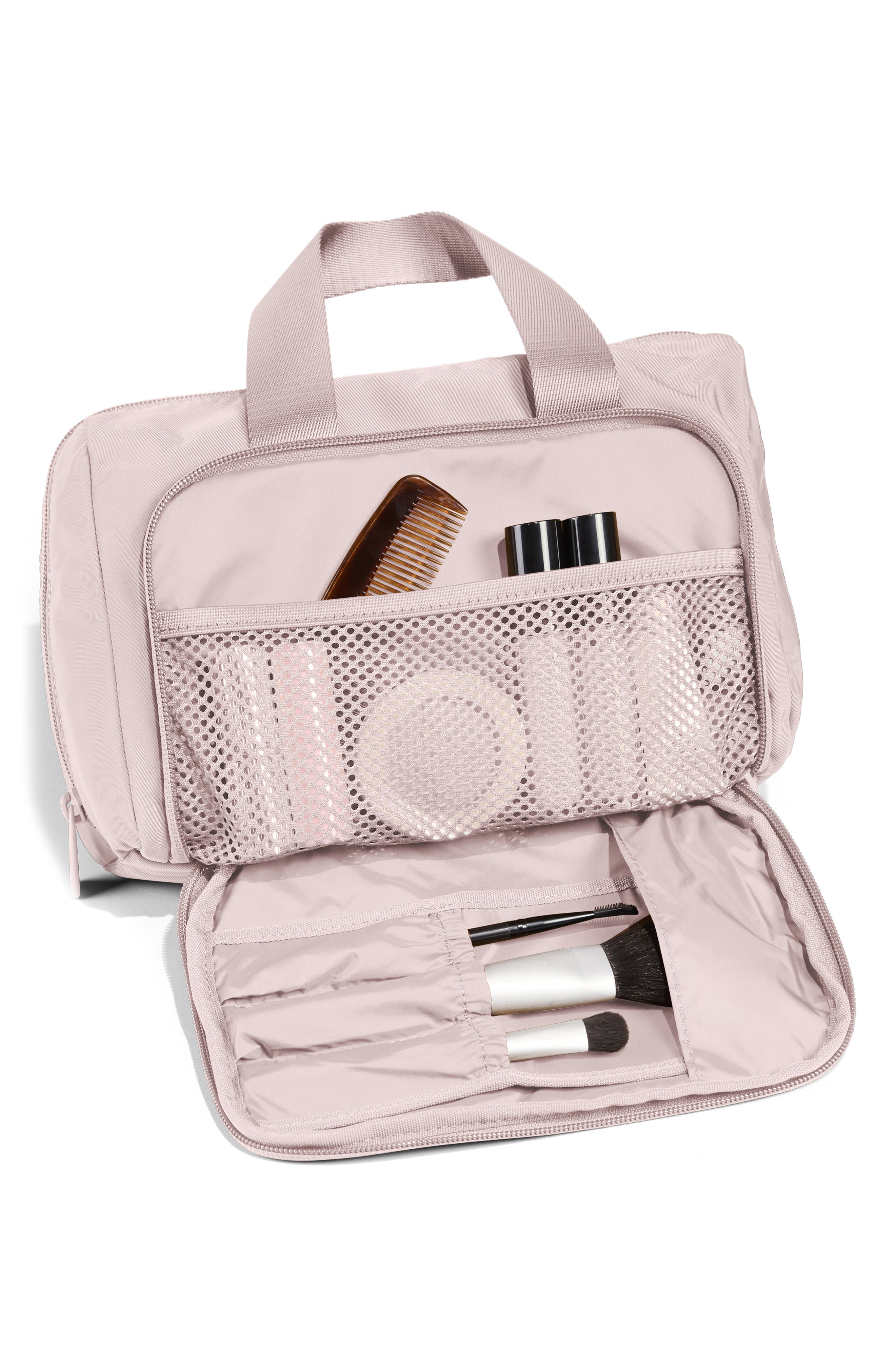 Featherlight Cosmetics Bag, Alternate, color, BLUSH PINK