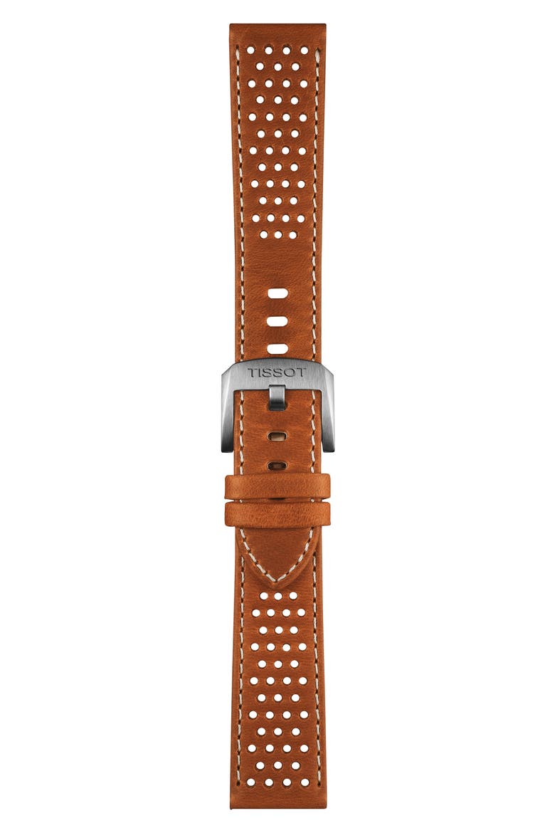 PR516 Powermatic 80 Automatic Leather Strap Watch, 38mm, Alternate, color, BLACK
