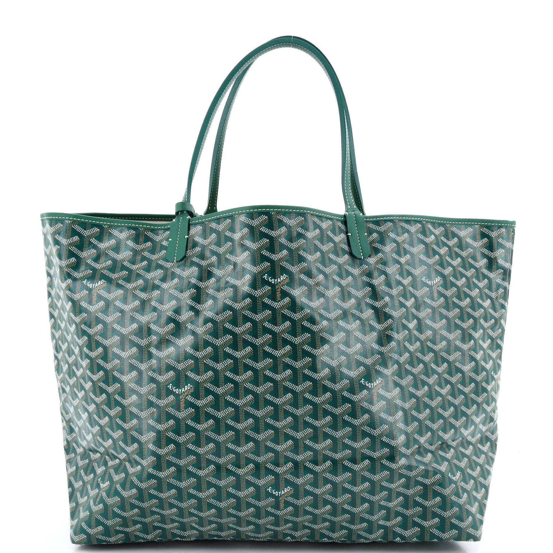 Pre-Owned Goyard Saint Louis Tote Coated Canvas GM, Alternate, color, Green
