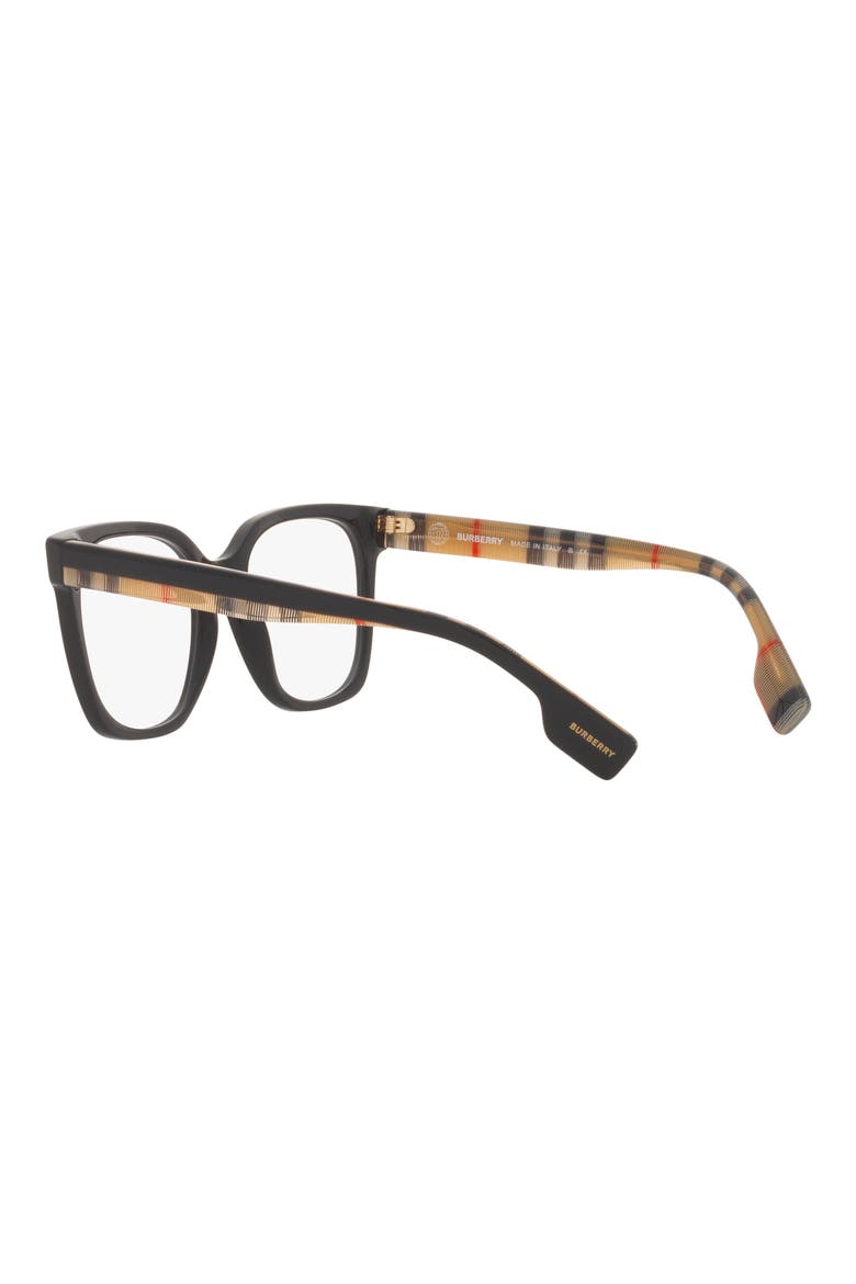 Evelyn 52mm Square Optical Glasses, Alternate, color, BLACK