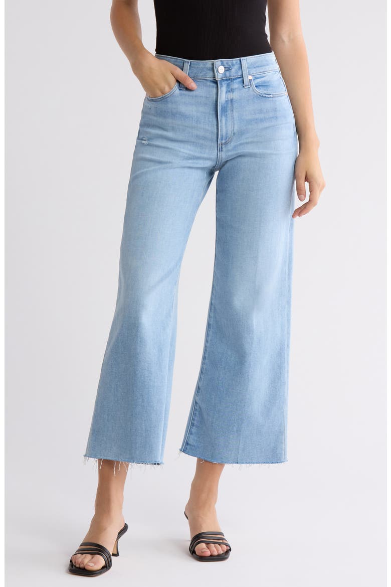 Anessa Raw Hem Wide Leg Jeans, Main, color, IN TUNE DISTRESSED