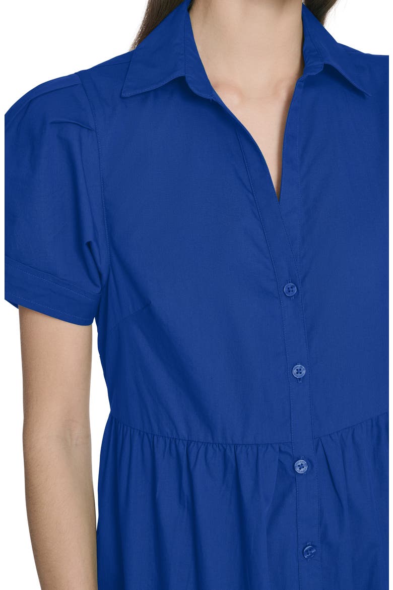 Short Sleeve Cotton Tiered Maxi Dress, Alternate, color, REGATTA