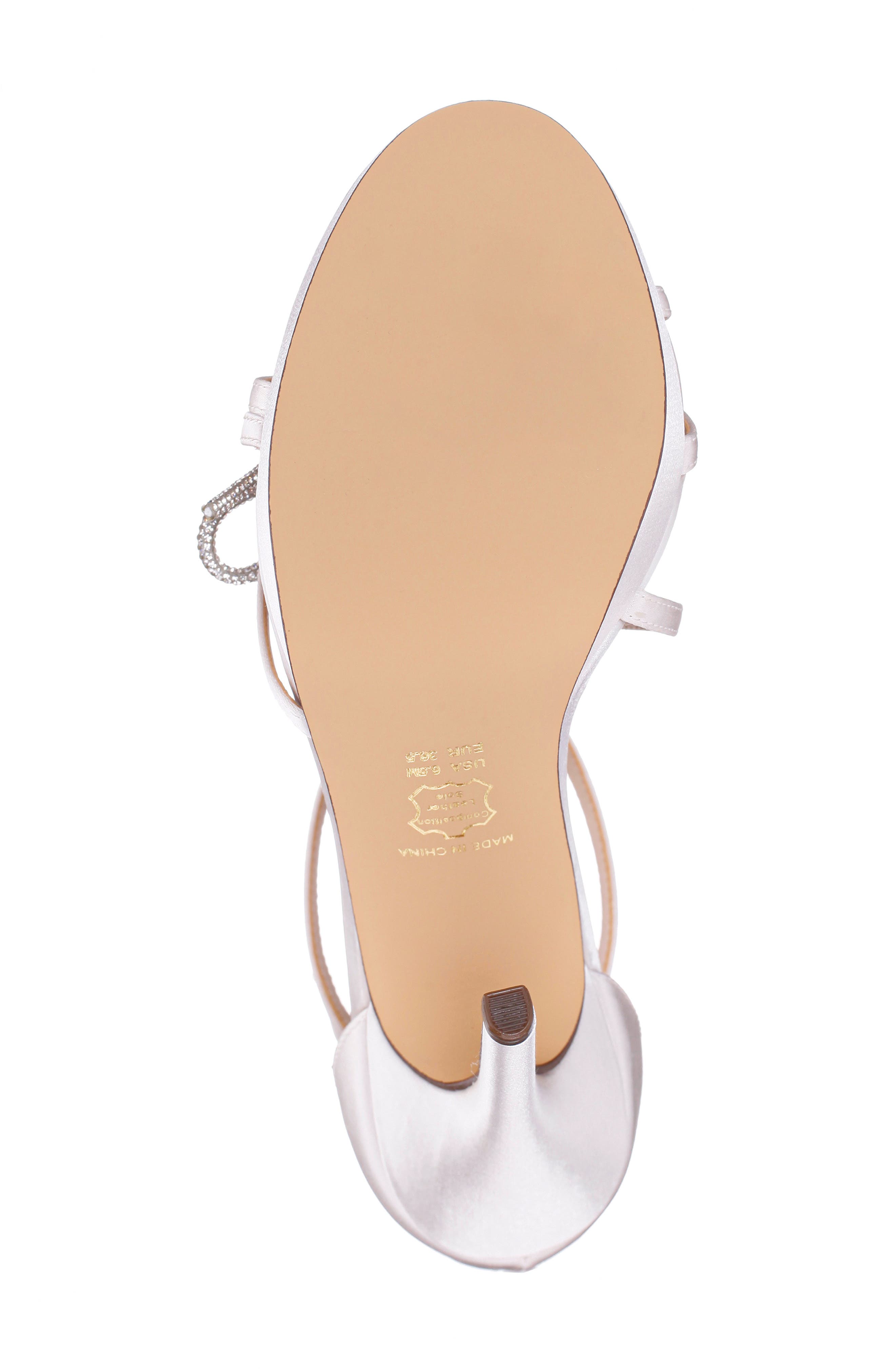 Felicia Bow Stiletto Sandal, Alternate, color, IVORY