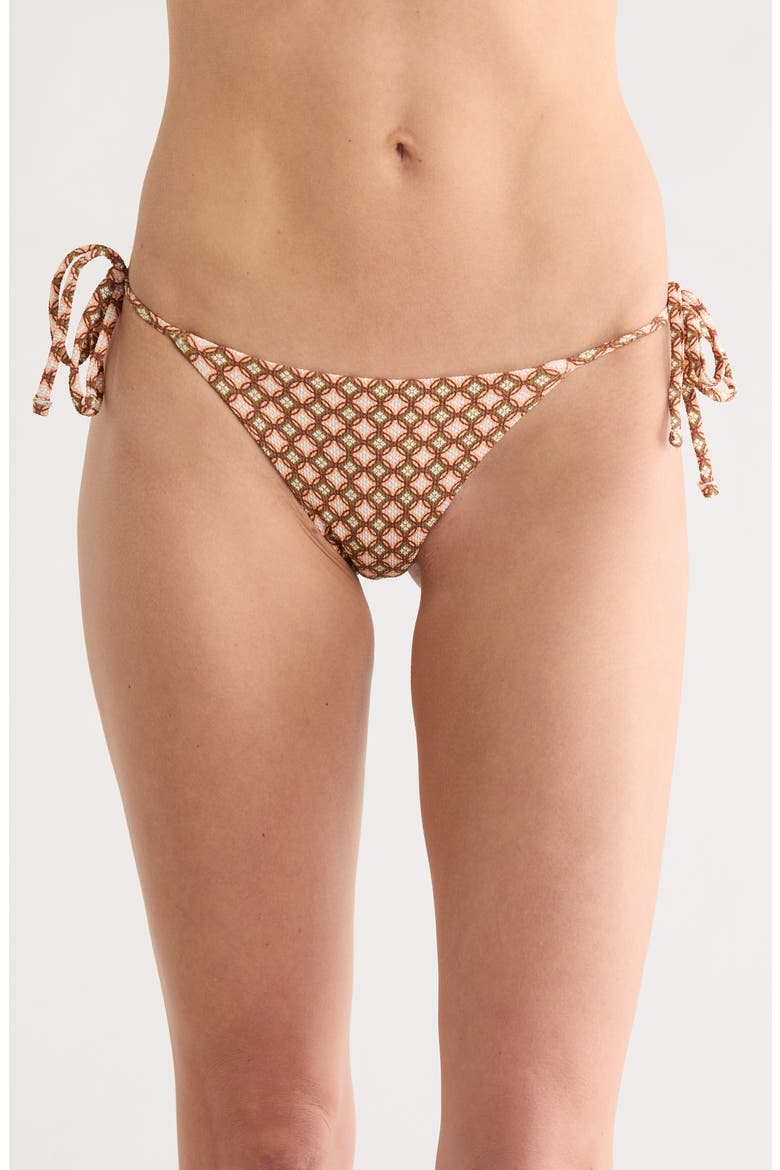Sunning Reversible Side Tie Bikini Bottoms, Main, color, BROWN