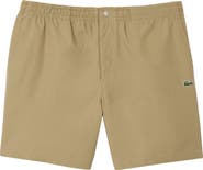 Lacoste Relaxed Cotton Twill Shorts