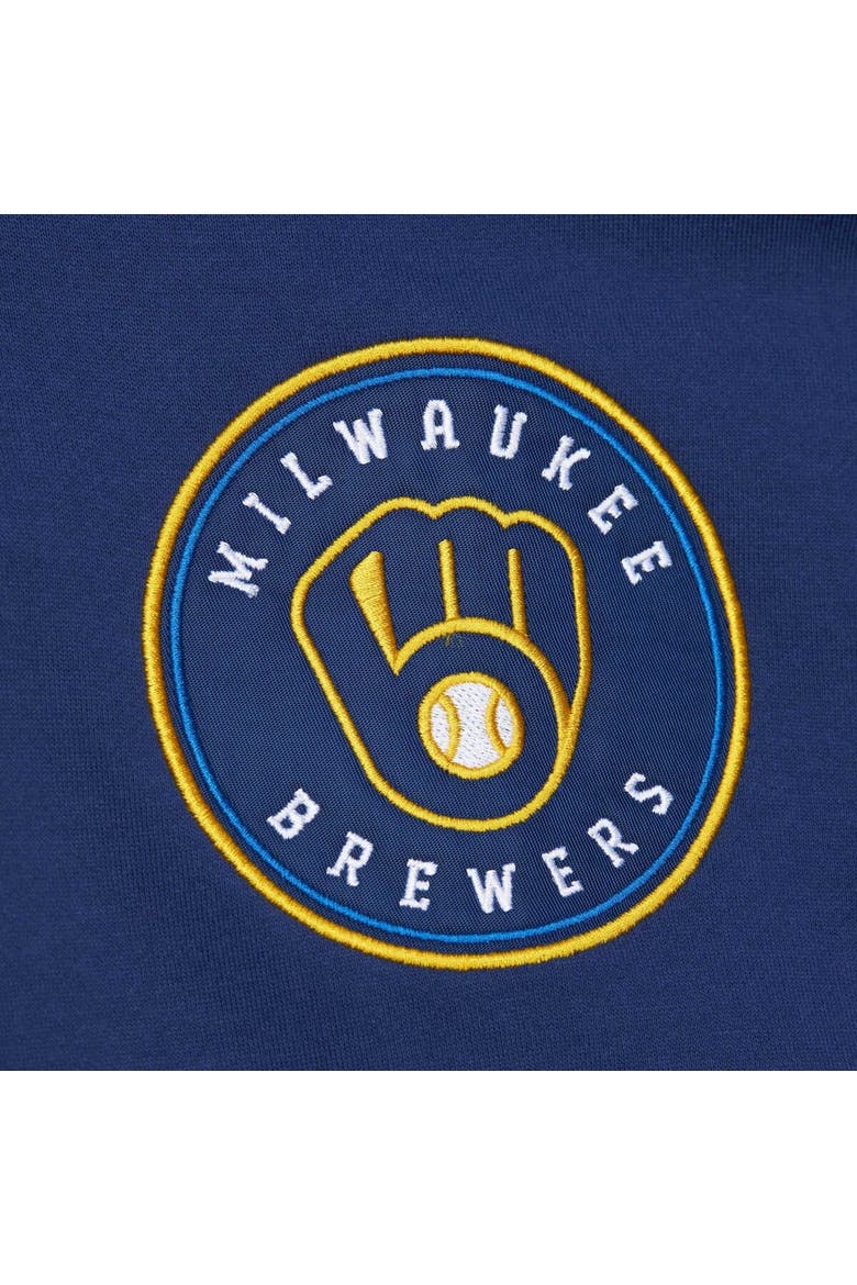 Men's Mitchell & Ness Navy Milwaukee Brewers Team OG 2.0 Current Logo Pullover Hoodie, Alternate, color, Navy
