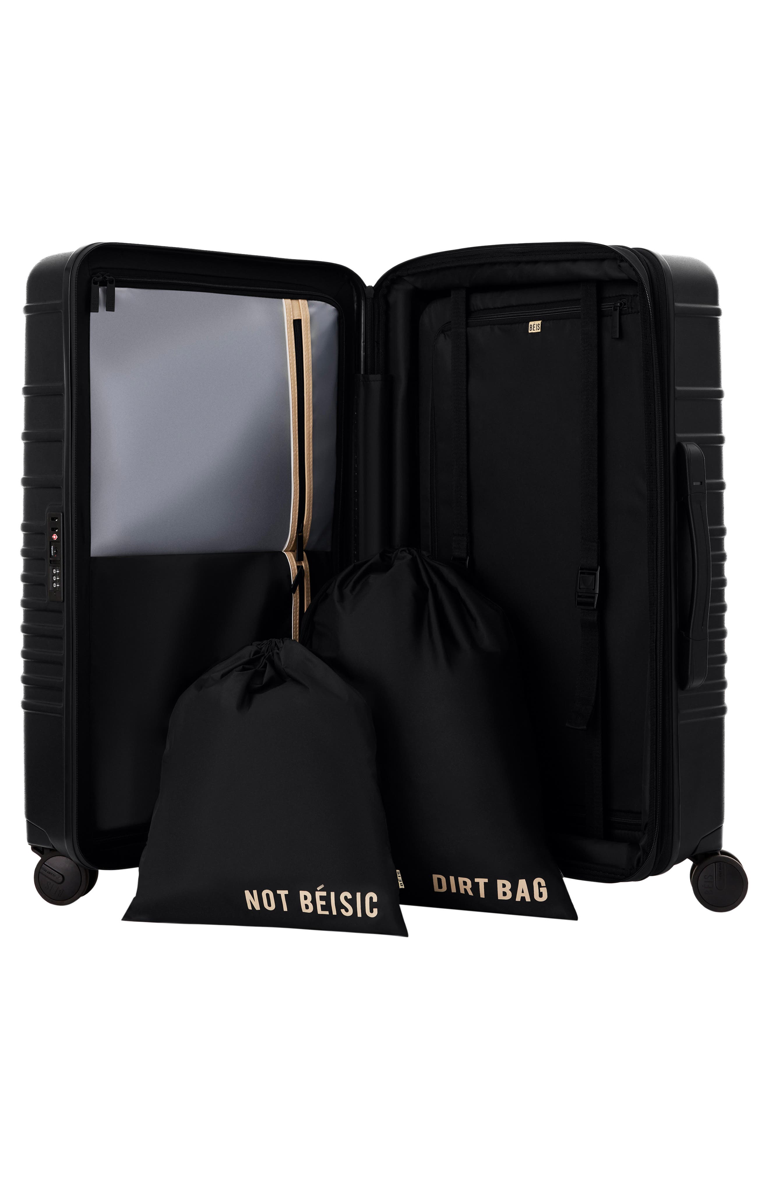 Béis The 26-Inch Expandable Check-In Roller, Alternate, color, Black