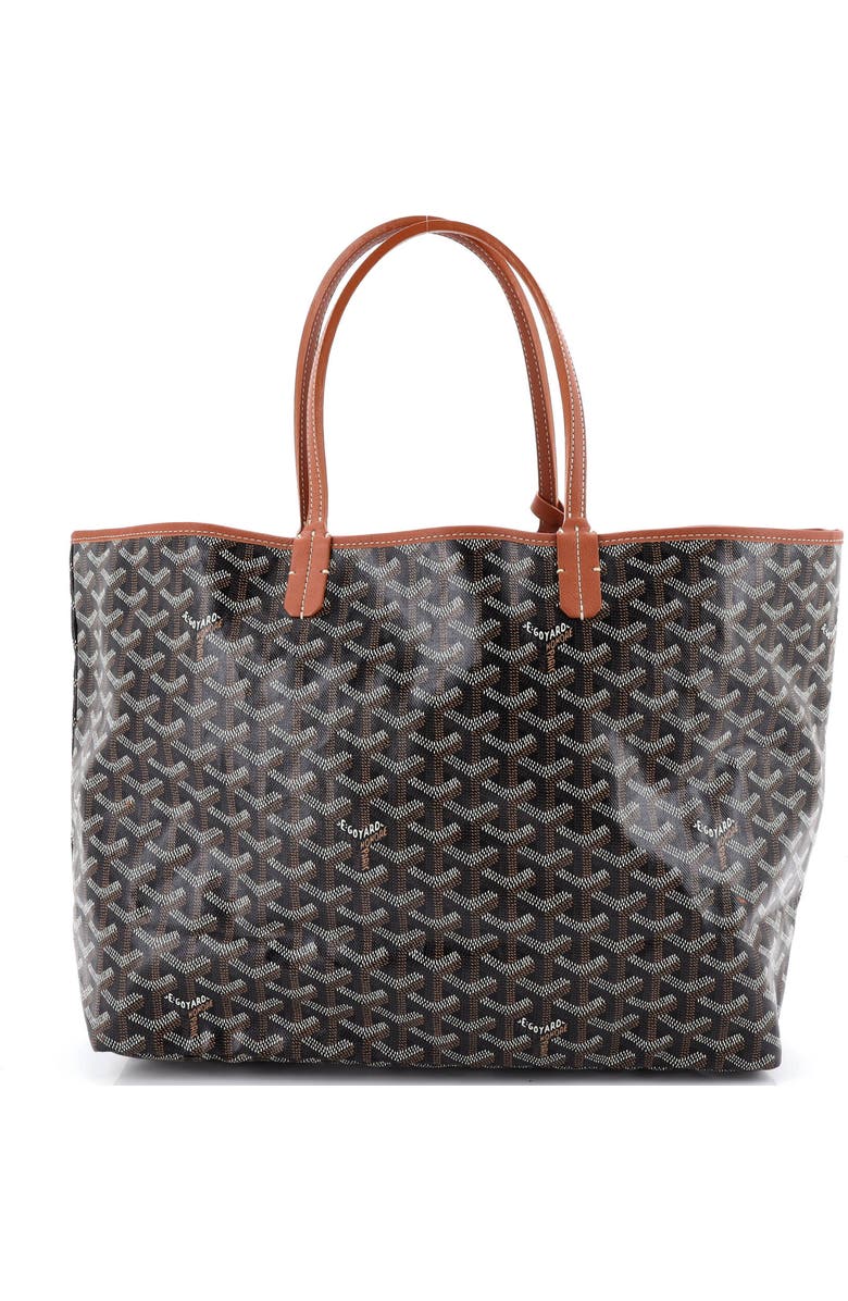 Pre-Owned Goyard Saint Louis Tote Coated Canvas PM, Main, color, Brown