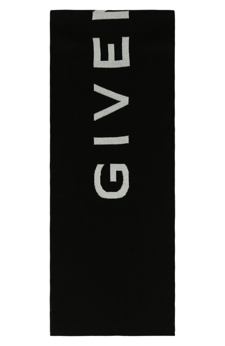 Givenchy Double Face 4G Wool & Cashmere Scarf, Main, color, 