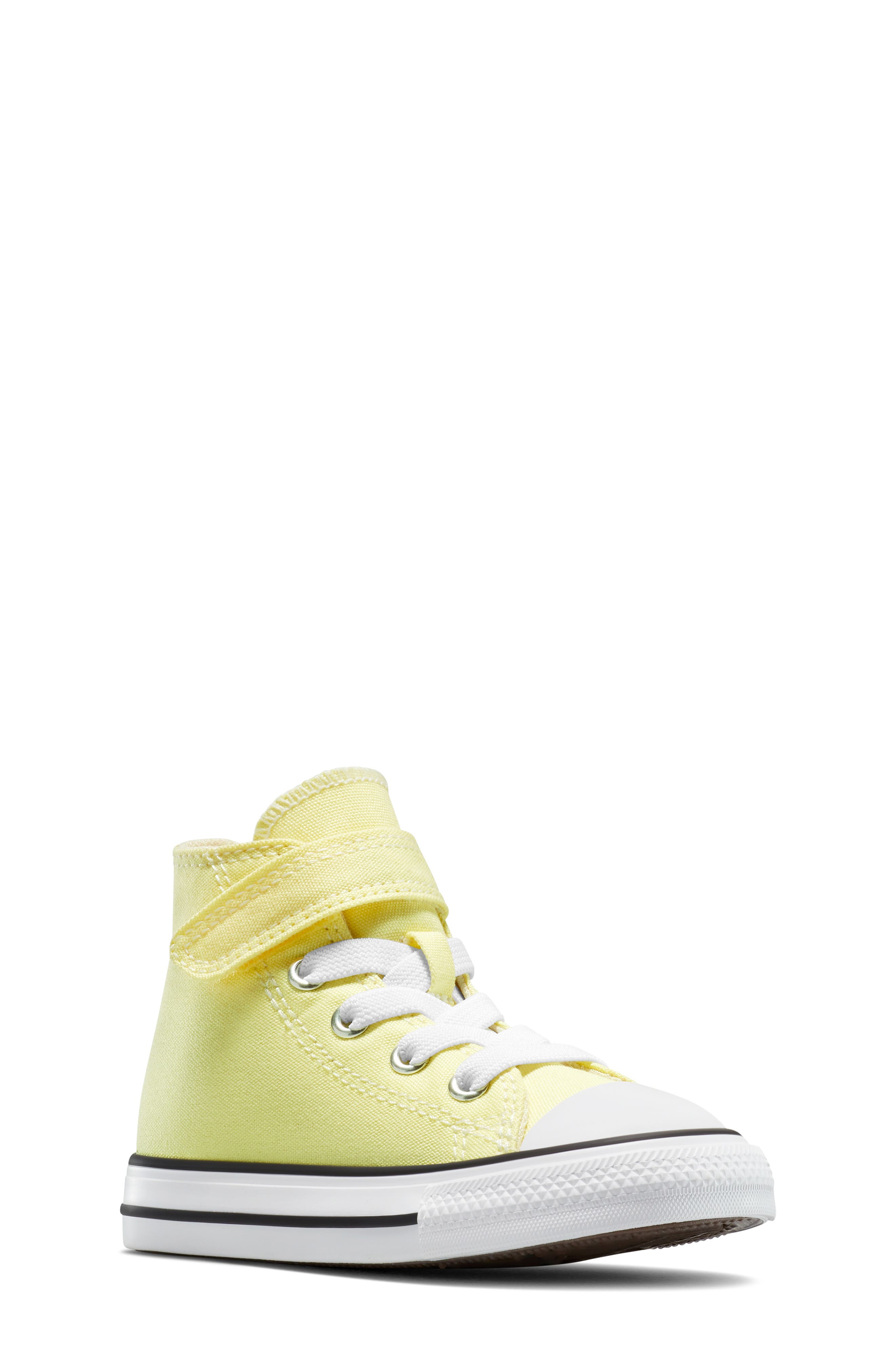 Converse Kids
 Chuck Taylor All Star Easy On Canvas High Top Sneaker, Main, color, Lemon Slushy