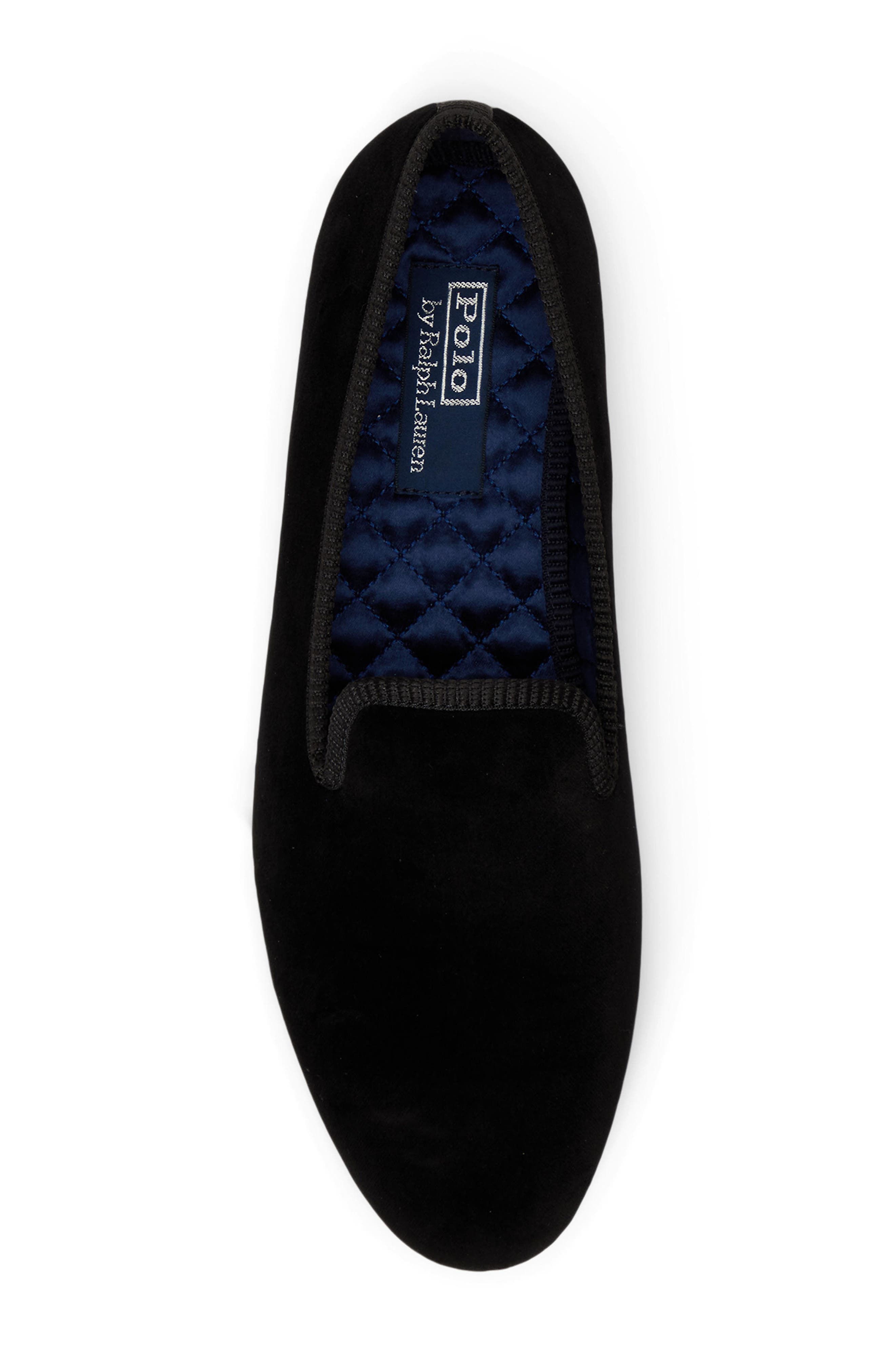 Ralph Lauren Paxton Velvet Loafer, Alternate, color, Black