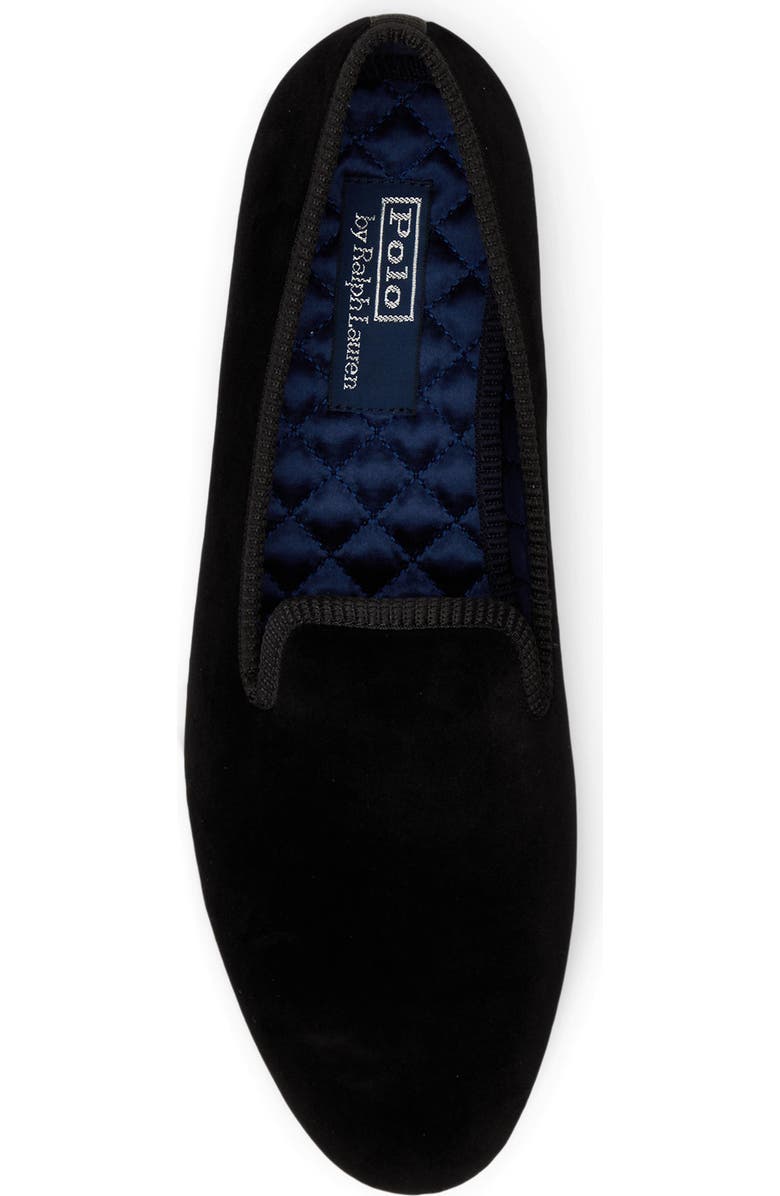 Ralph Lauren Paxton Velvet Loafer, Alternate, color, Black