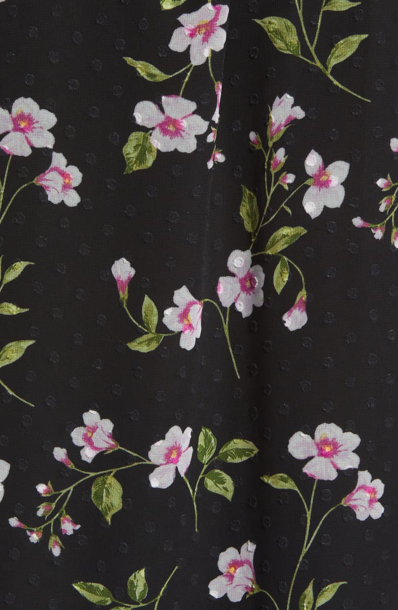 GIBSONLOOK Floral Ruffle Sleeveless Blouse, Alternate, color,