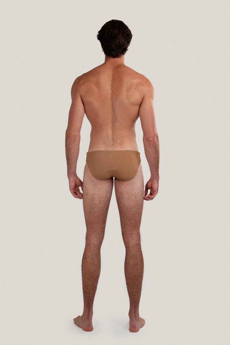 Dune Modern Cut Classic Stretch Swim Brief, Alternate, color, Mocha
