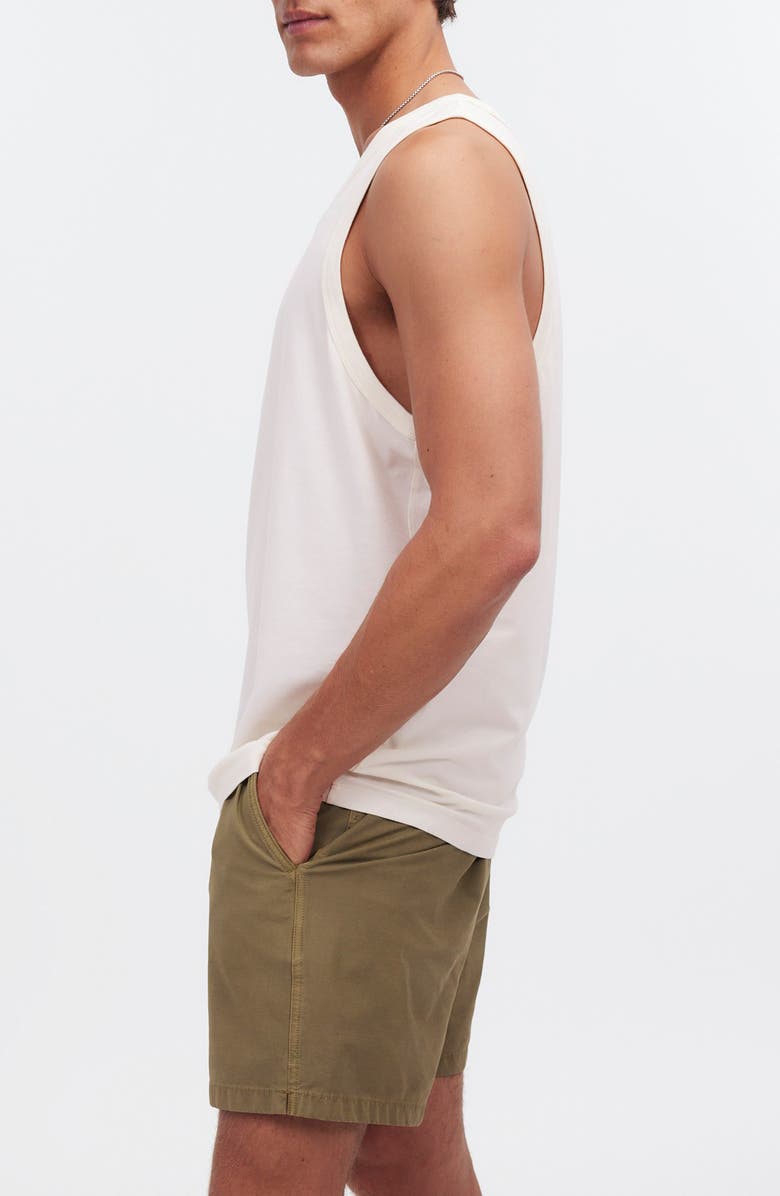 Madewell Allday Cotton Tank, Alternate, color, Lighthouse