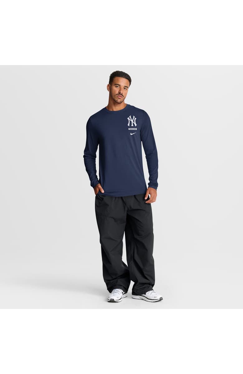 Nike Men's Nike Navy New York Yankees 2-Hit Legend Dri-FIT Long Sleeve T-Shirt, Alternate, color, Navy