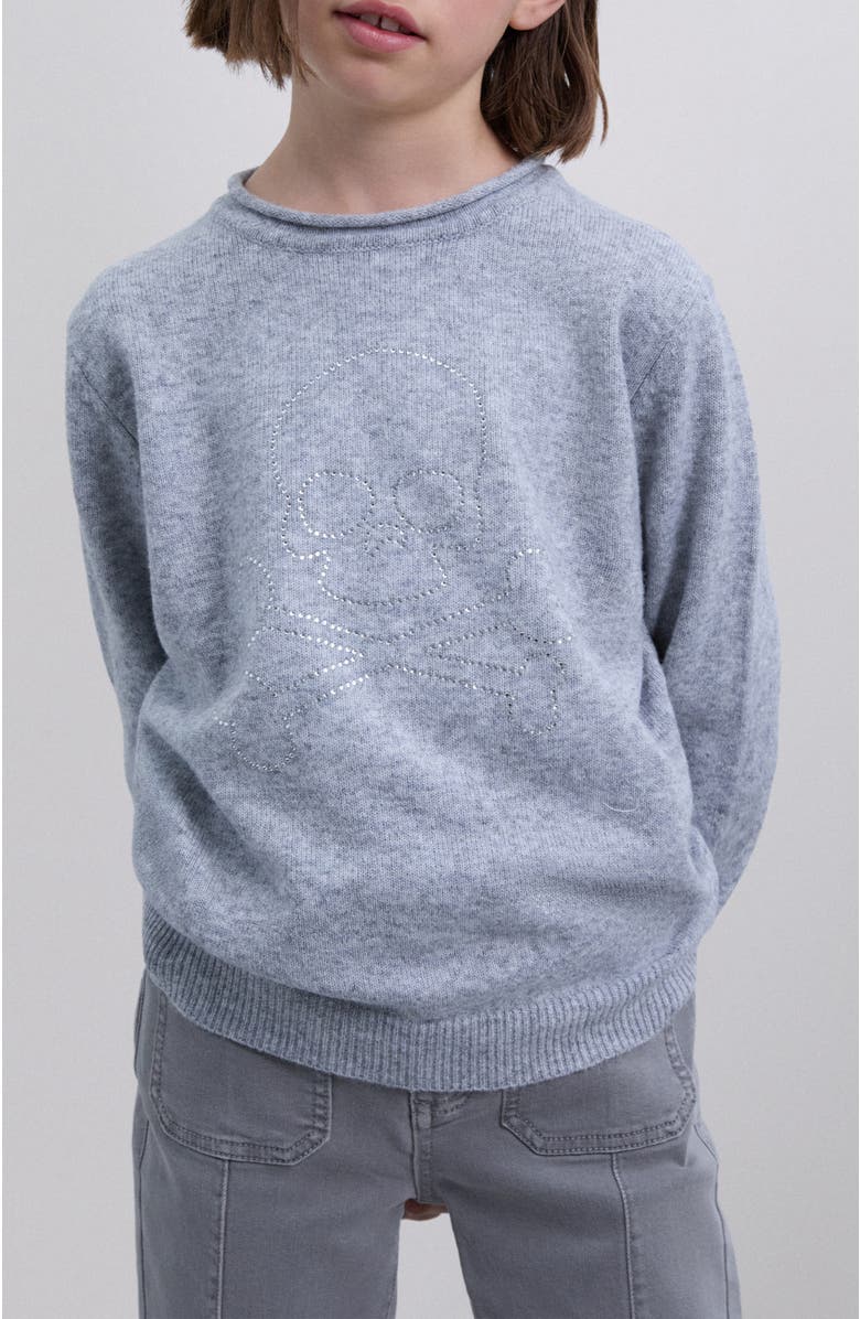 Scalpers Skull Tricot Girls, Alternate, color, Greymelange