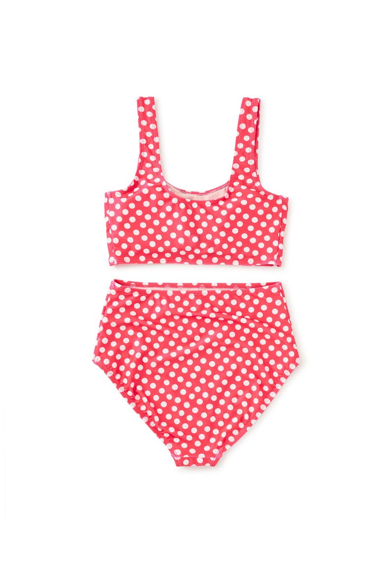 Adult Two-Piece Swimsuit, Alternate, color, Polka Dots in Red