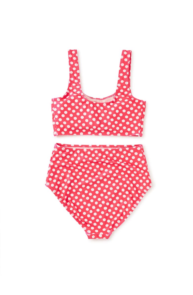 Tea Collection Adult Two-Piece Swimsuit, Alternate, color, Polka Dots In Red