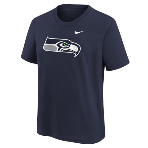 Youth Nike  College Navy Seattle Seahawks Logo T-Shirt
