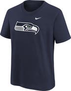 Nike Youth Nike College Navy Seattle Seahawks Logo T-Shirt
