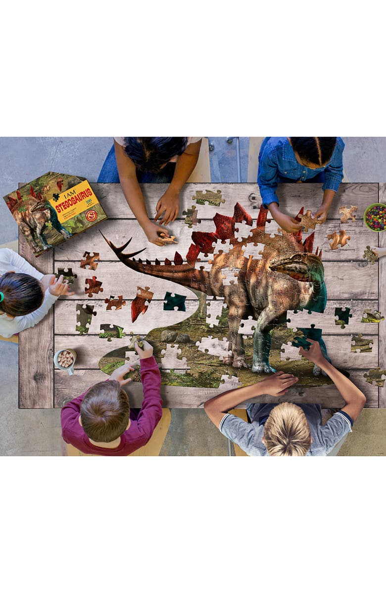 Madd Capp Stegosaurus 100 Piece Jigsaw Puzzle, Alternate, color, Multicolored