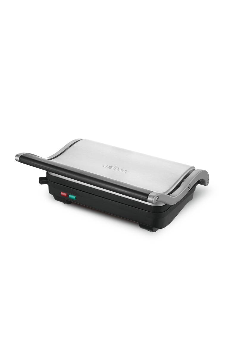 Salton Stainless Steel Panini Grill, Alternate, color,